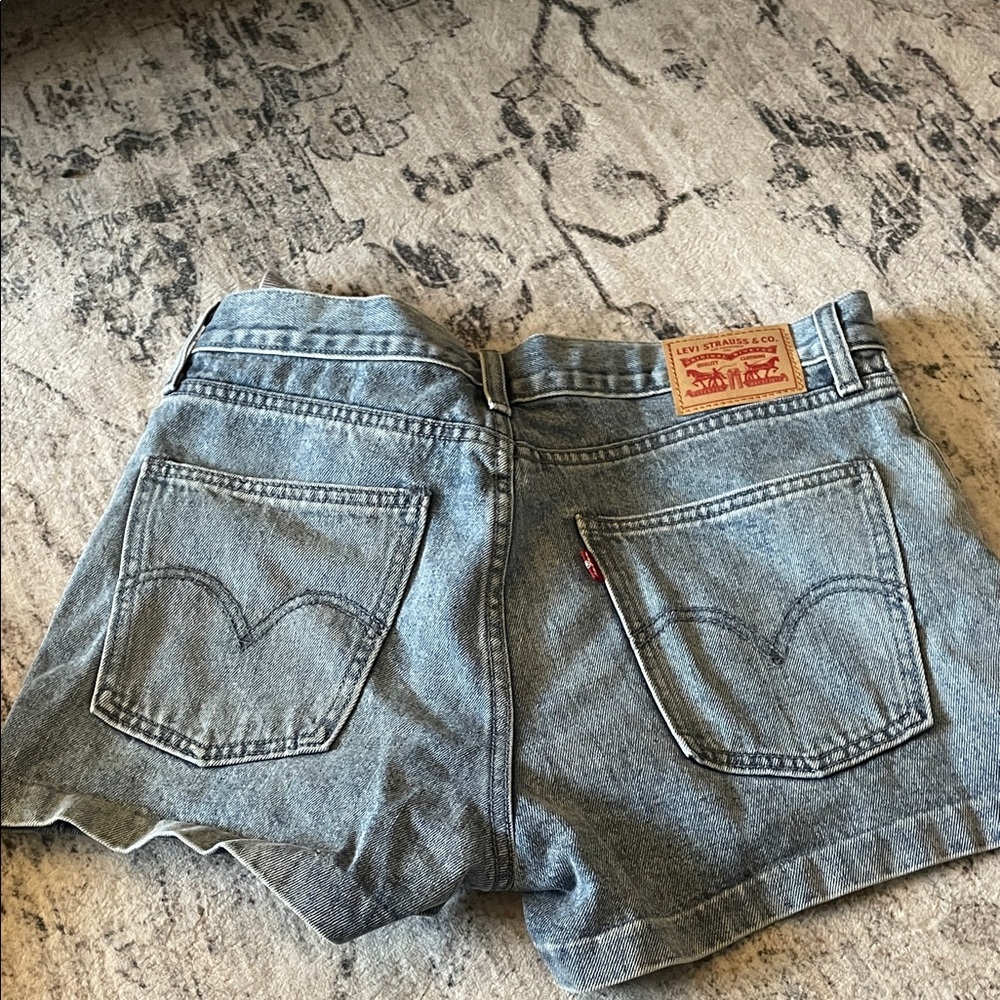 Levi's Women's Light Wash Denim Cutoff Shorts